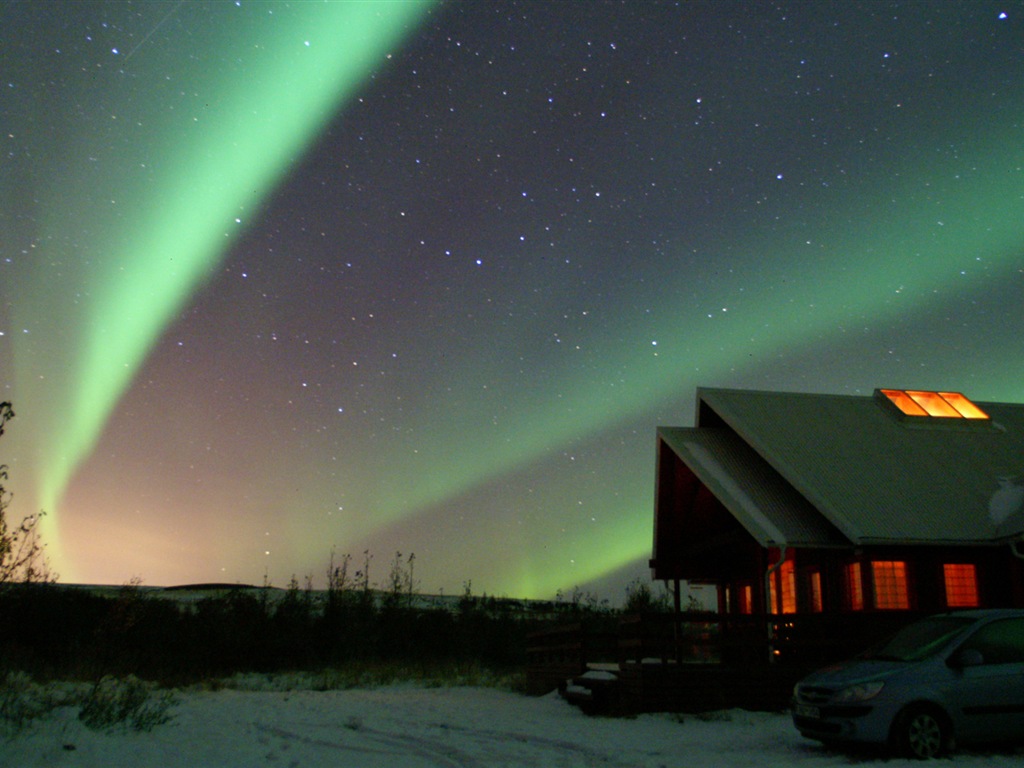 Природные чудеса Northern Lights HD обои (1) #6 - 1024x768