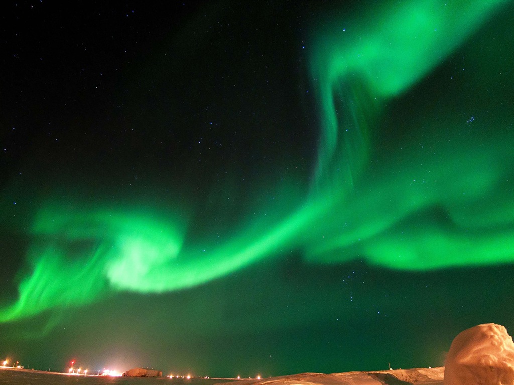 Природные чудеса Northern Lights HD обои (1) #8 - 1024x768