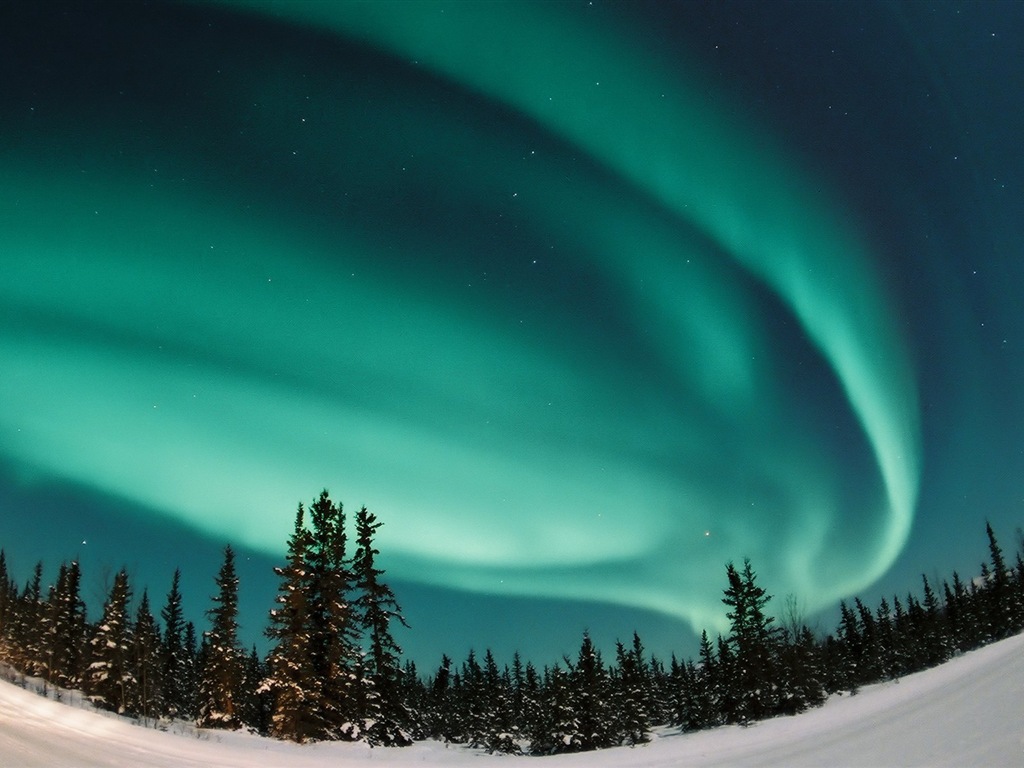 Природные чудеса Northern Lights HD обои (1) #12 - 1024x768