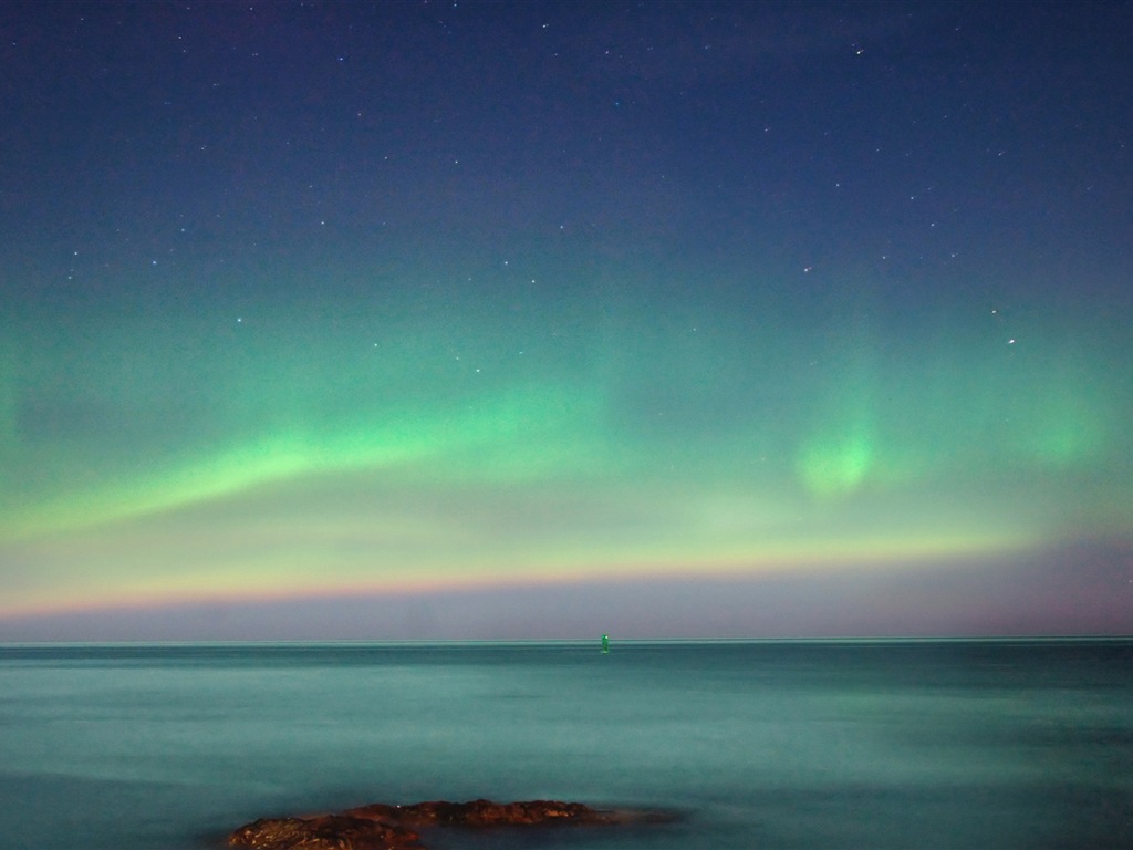 Природные чудеса Northern Lights HD обои (2) #8 - 1024x768
