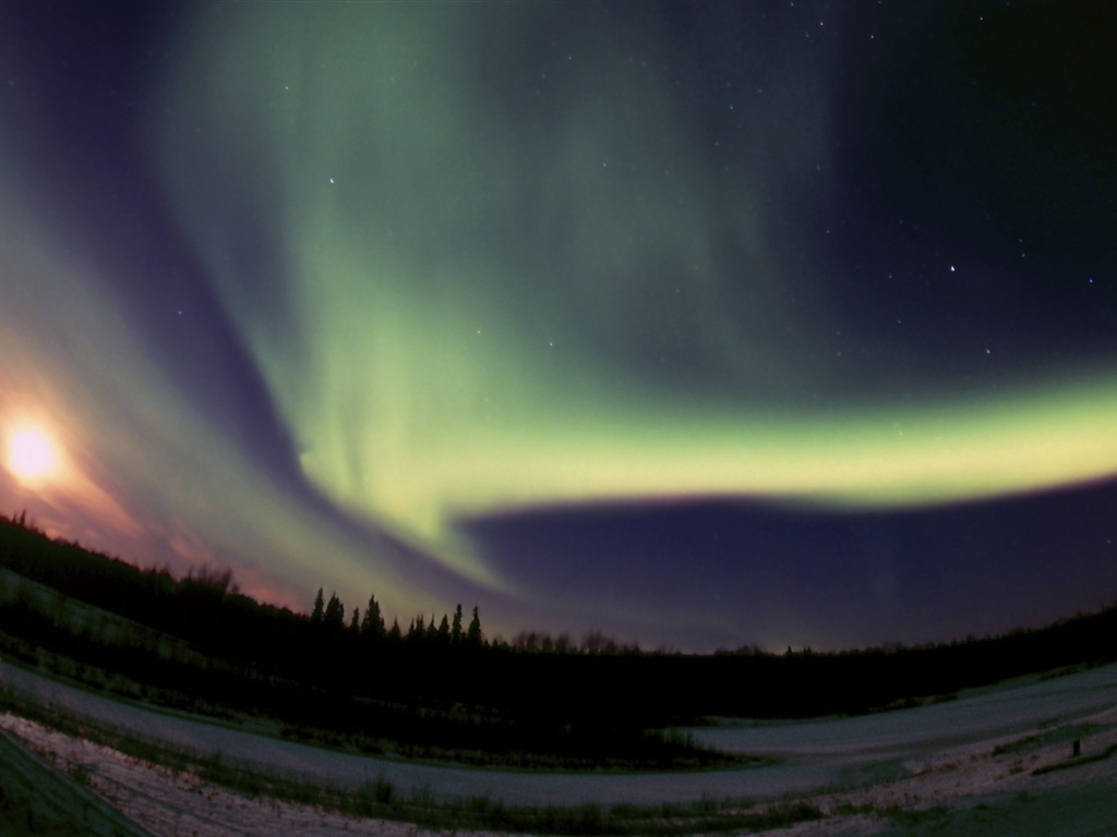 Природные чудеса Northern Lights HD обои (2) #11 - 1024x768