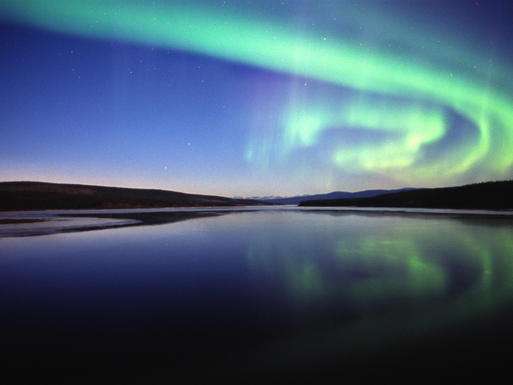 Природные чудеса Northern Lights HD обои (2) #15 - 1024x768
