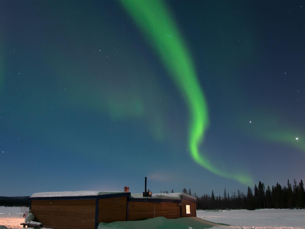Природные чудеса Northern Lights HD обои (2) #16 - 1024x768