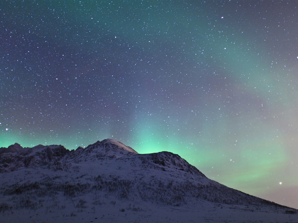 Природные чудеса Northern Lights HD обои (2) #17 - 1024x768