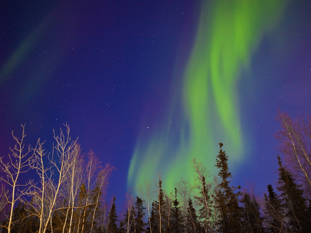 Природные чудеса Northern Lights HD обои (2) #20 - 1024x768