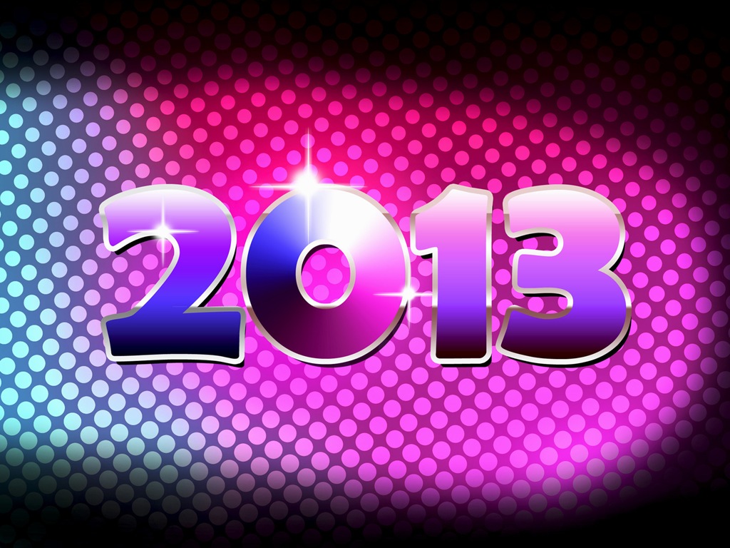 2013 Año Nuevo fondo de pantalla tema creativo (1) #9 - 1024x768