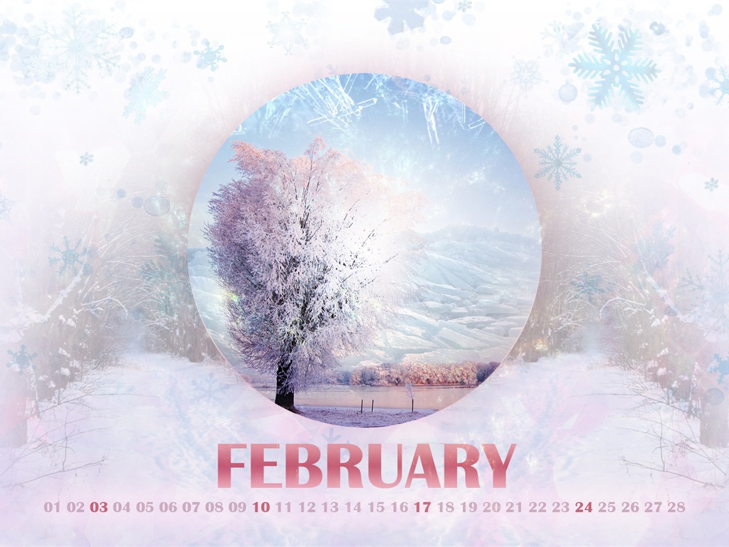 February 2013 Calendar wallpaper (2) #14 - 1024x768
