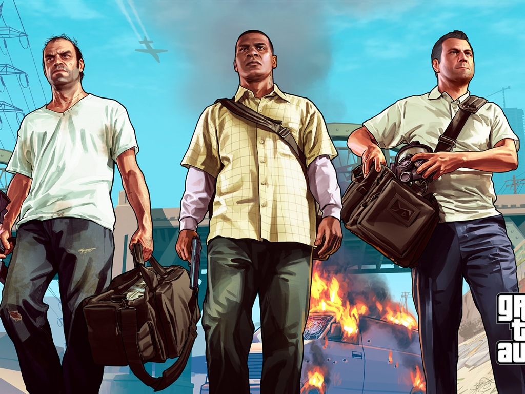 Grand Theft Auto V GTA 5 fonds d'écran de jeux HD #1 - 1024x768