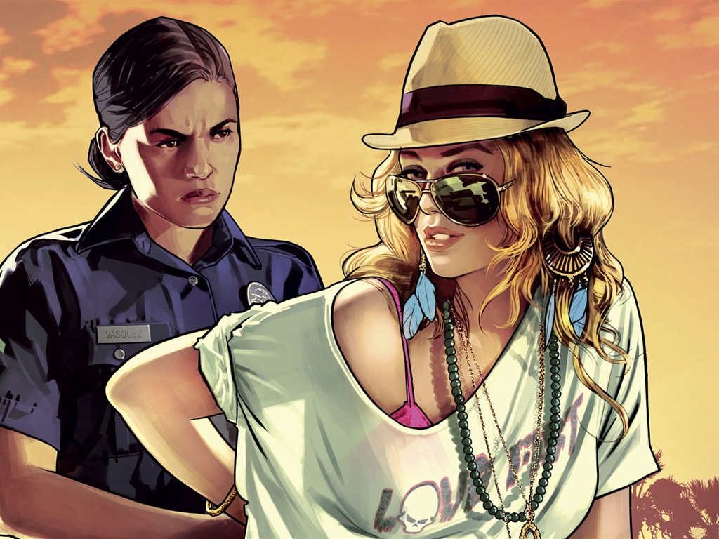 Grand Theft Auto V GTA 5 обои HD игры #4 - 1024x768