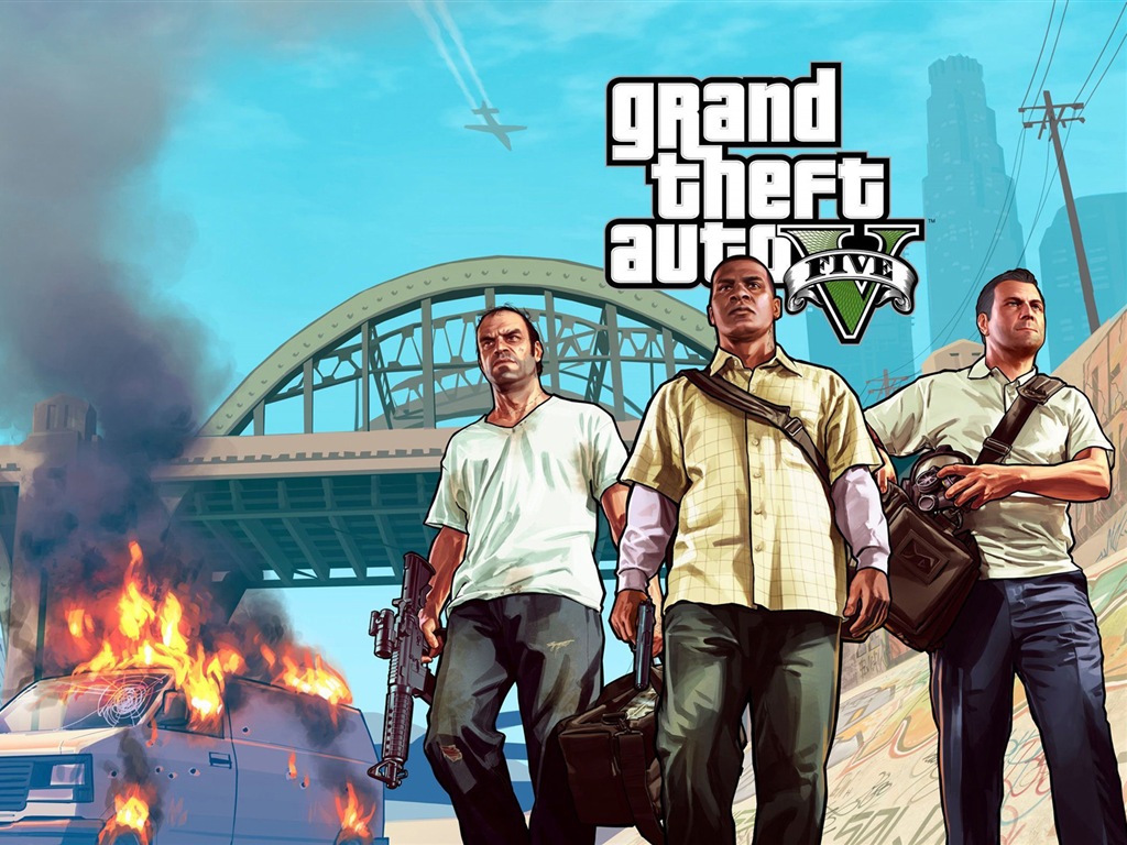 Grand Theft Auto V GTA 5 fonds d'écran de jeux HD #7 - 1024x768