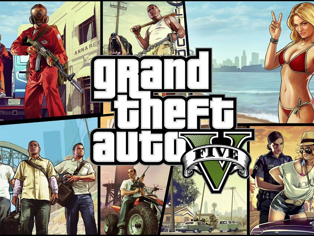Grand Theft Auto V GTA 5 обои HD игры #8 - 1024x768