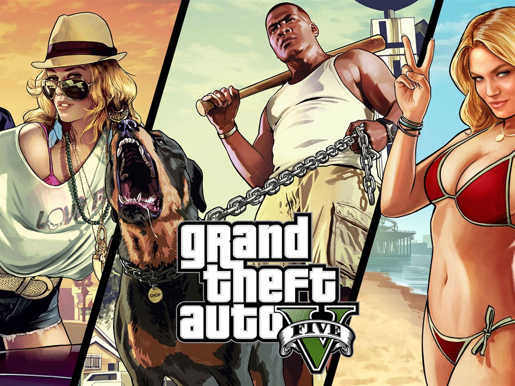 Grand Theft Auto V GTA 5 обои HD игры #17 - 1024x768