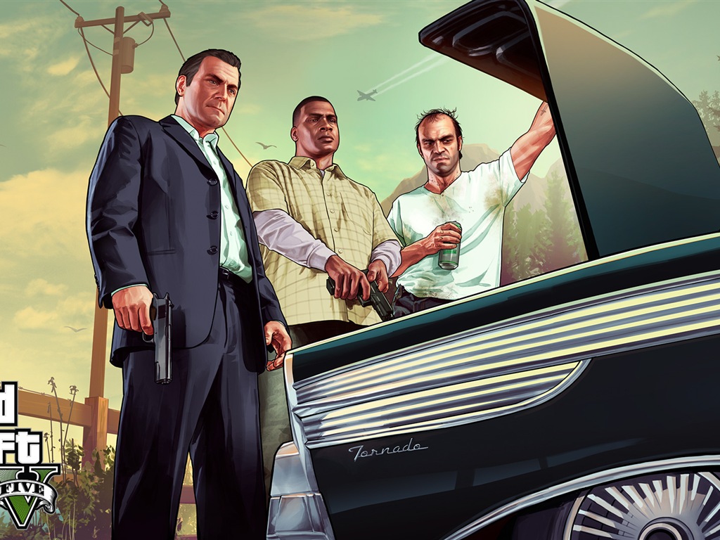 Grand Theft Auto V GTA 5 обои HD игры #20 - 1024x768