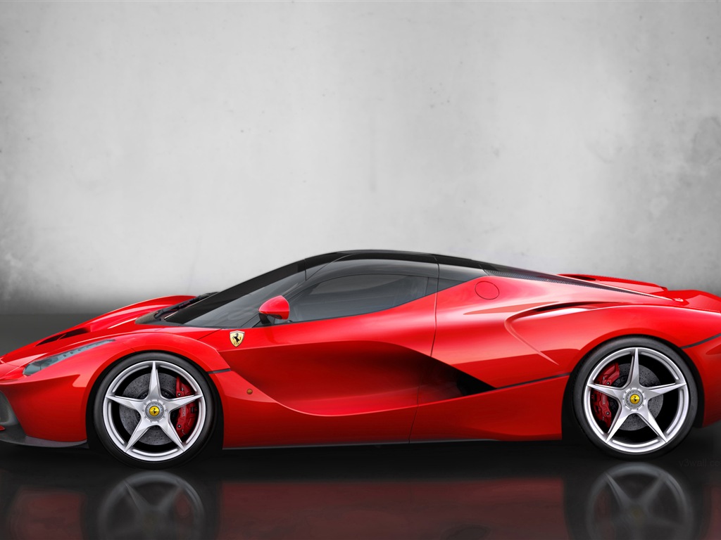 2013フェラーリLaFerrari赤いスーパーカーのHD壁紙 #4 - 1024x768