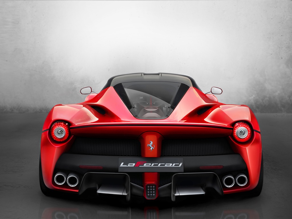 2013 Ferrari rouge LaFerrari supercar HD fonds d'écran #5 - 1024x768