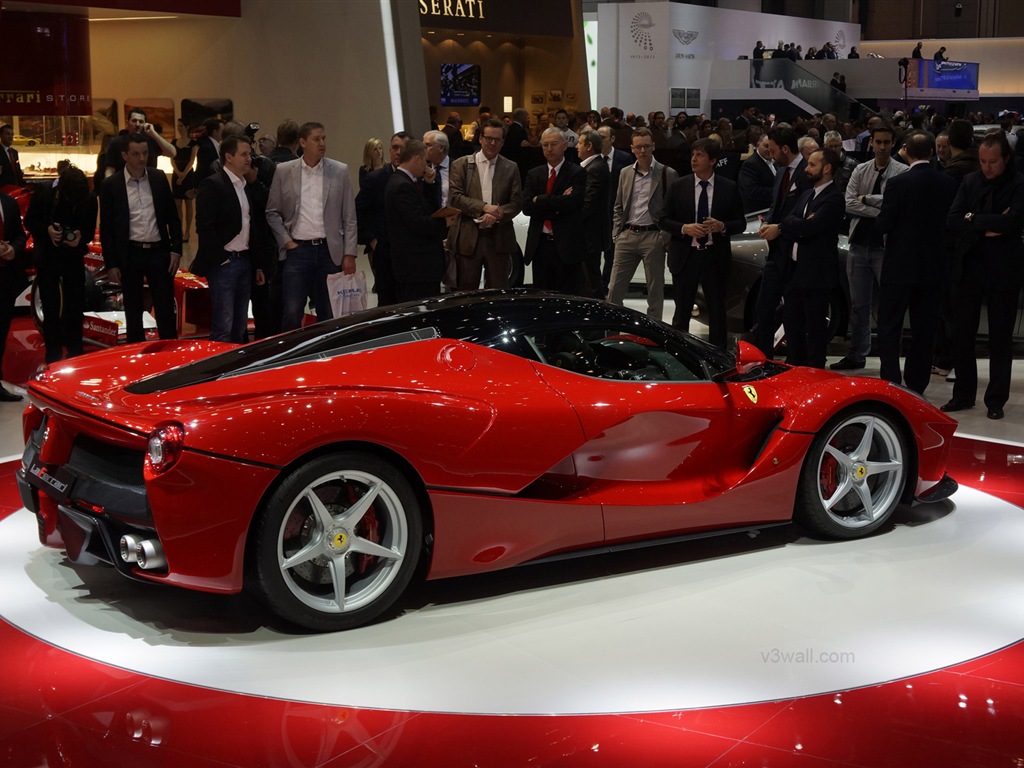 2013 Ferrari rouge LaFerrari supercar HD fonds d'écran #14 - 1024x768