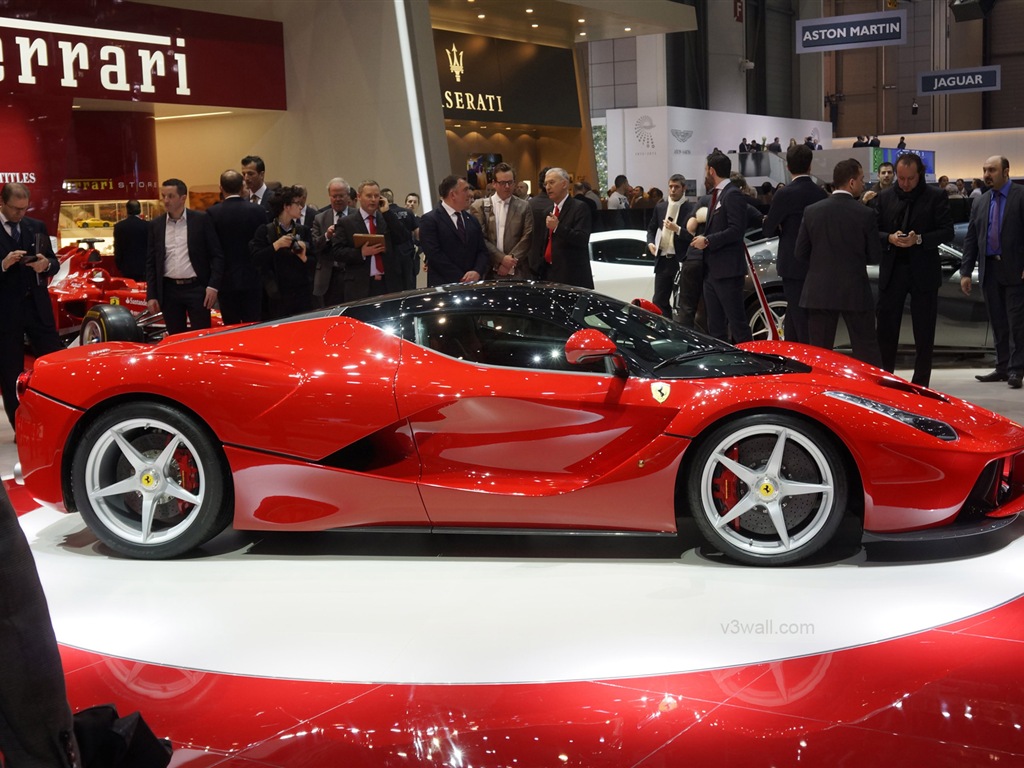 2013 Ferrari rouge LaFerrari supercar HD fonds d'écran #15 - 1024x768