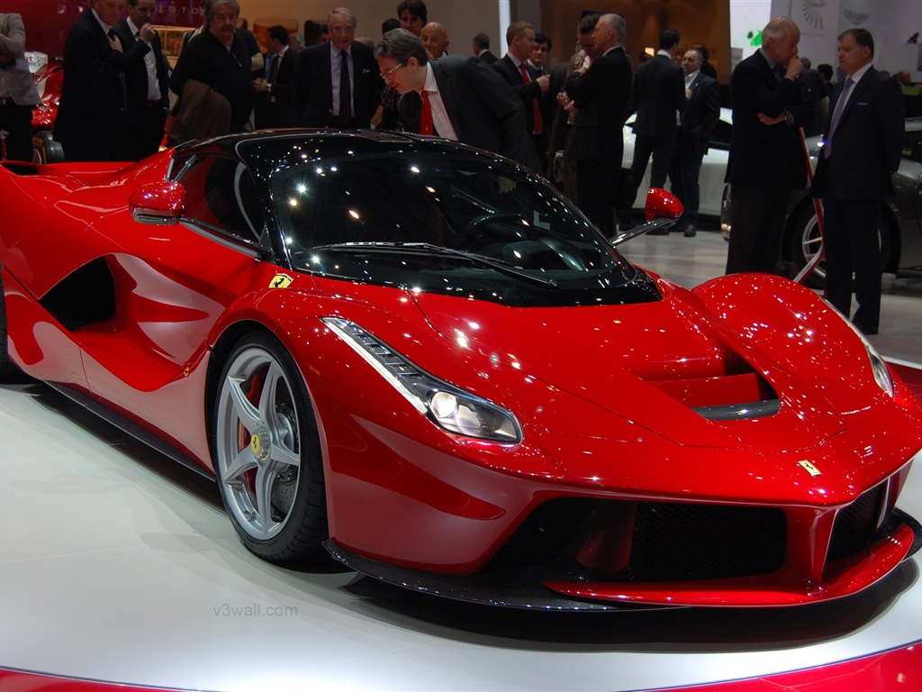 2013 Ferrari rouge LaFerrari supercar HD fonds d'écran #19 - 1024x768