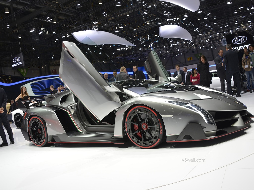 2013 Lamborghini Veneno luxe supercar HD fonds d'écran #12 - 1024x768
