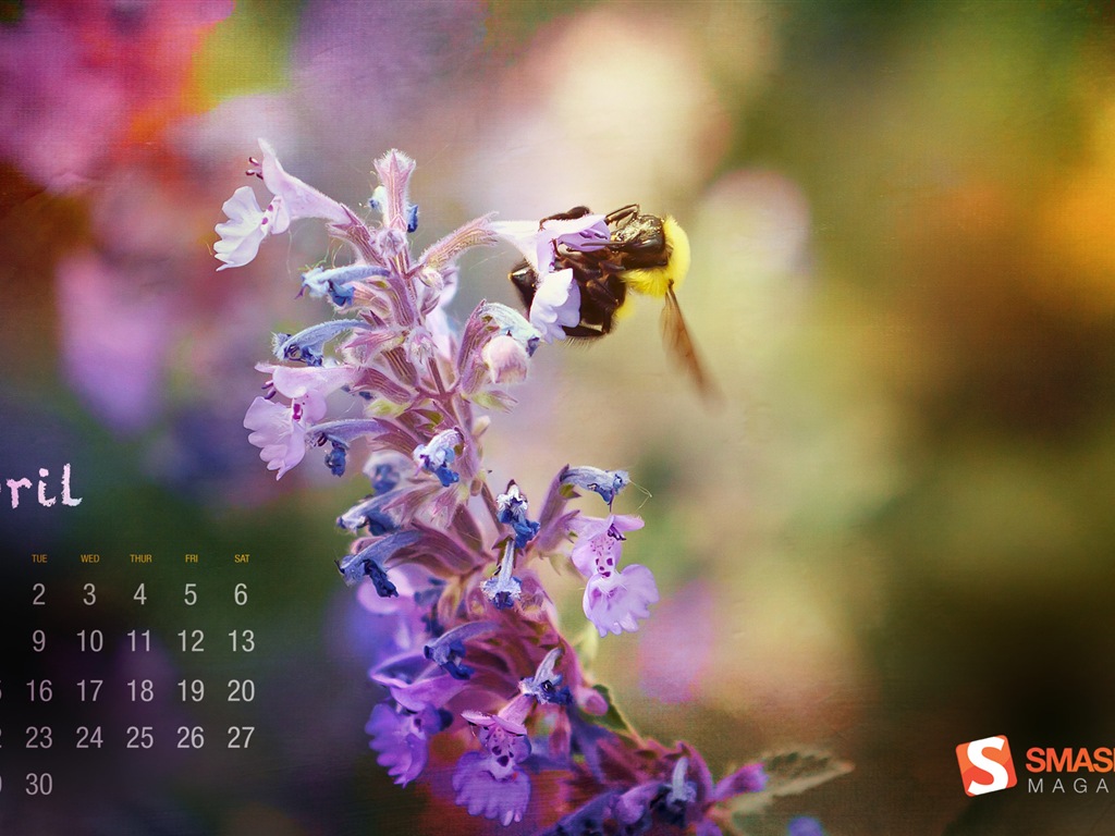 April 2013 Calendar wallpaper (1) #1 - 1024x768