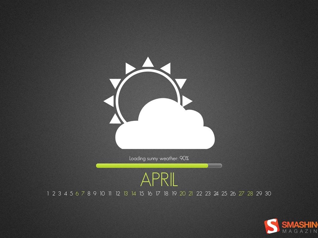 April 2013 Calendar wallpaper (2) #5 - 1024x768