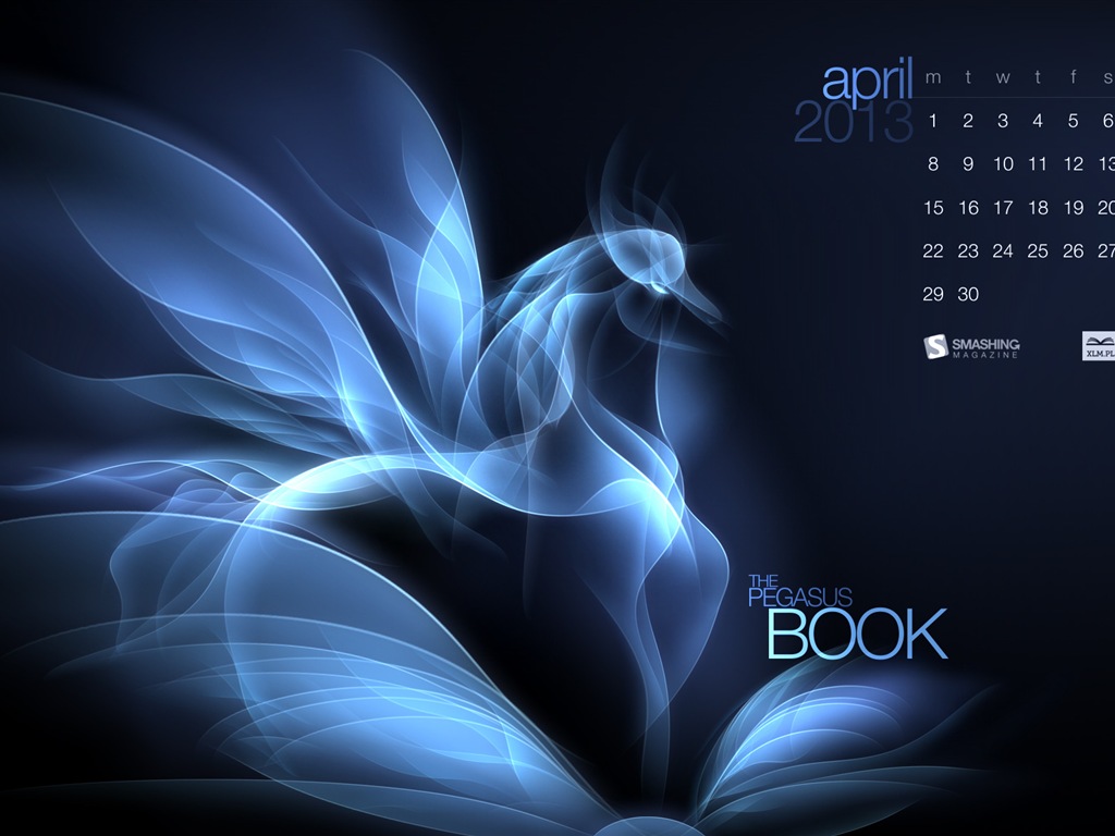 April 2013 Calendar wallpaper (2) #21 - 1024x768