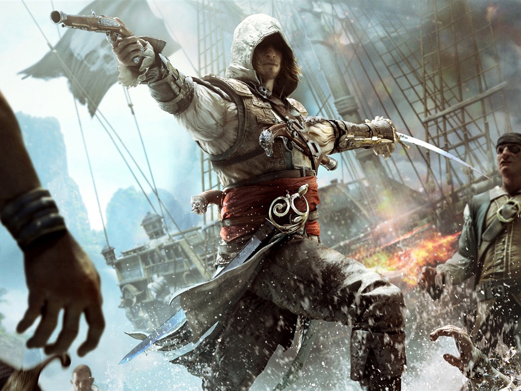 Creed IV Assassin: Black Flag HD wallpapers #6 - 1024x768