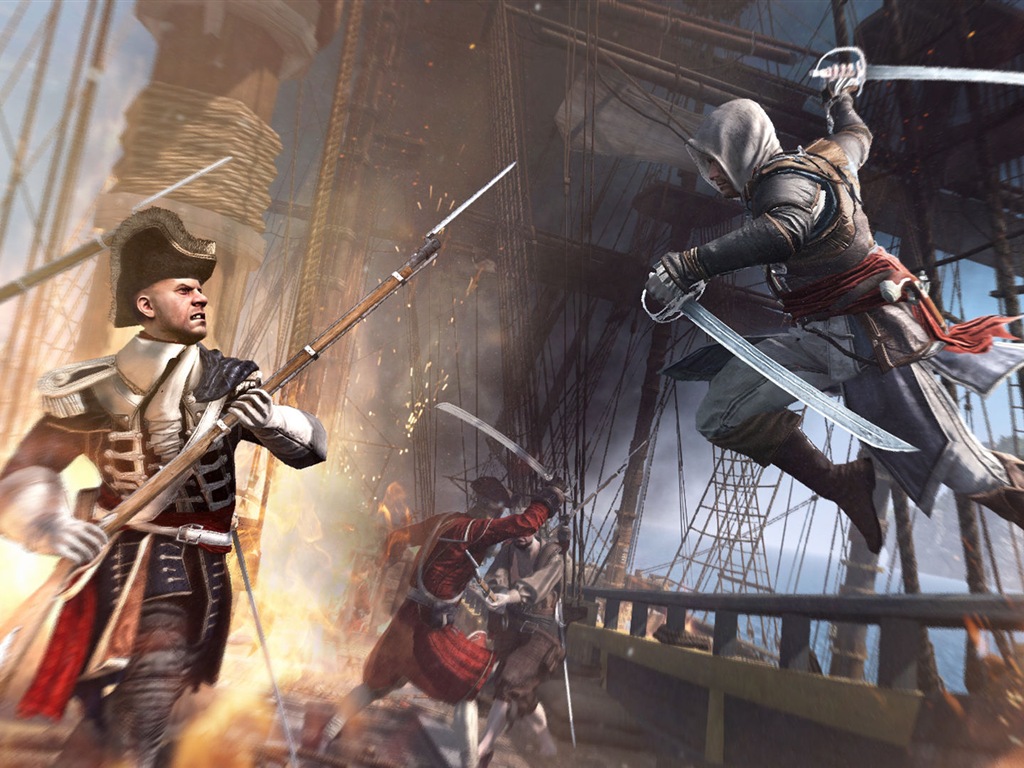 Creed IV Assassin: Black Flag HD wallpapers #12 - 1024x768