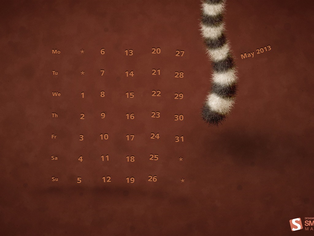 May 2013 calendar wallpaper (2) #18 - 1024x768