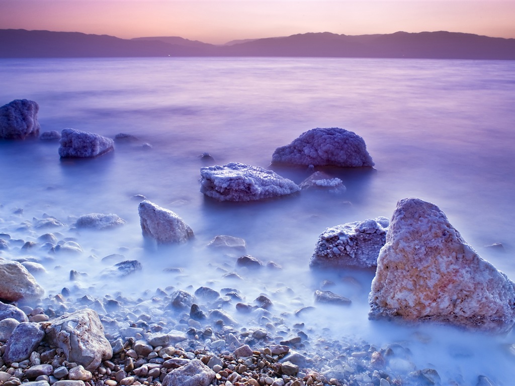 Dead Sea paysages magnifiques fonds d'écran HD #1 - 1024x768
