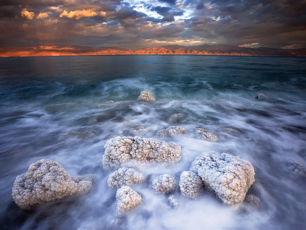 Dead Sea paysages magnifiques fonds d'écran HD #9 - 1024x768