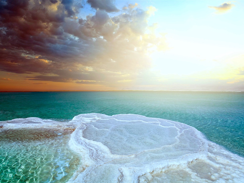 Dead Sea paysages magnifiques fonds d'écran HD #20 - 1024x768