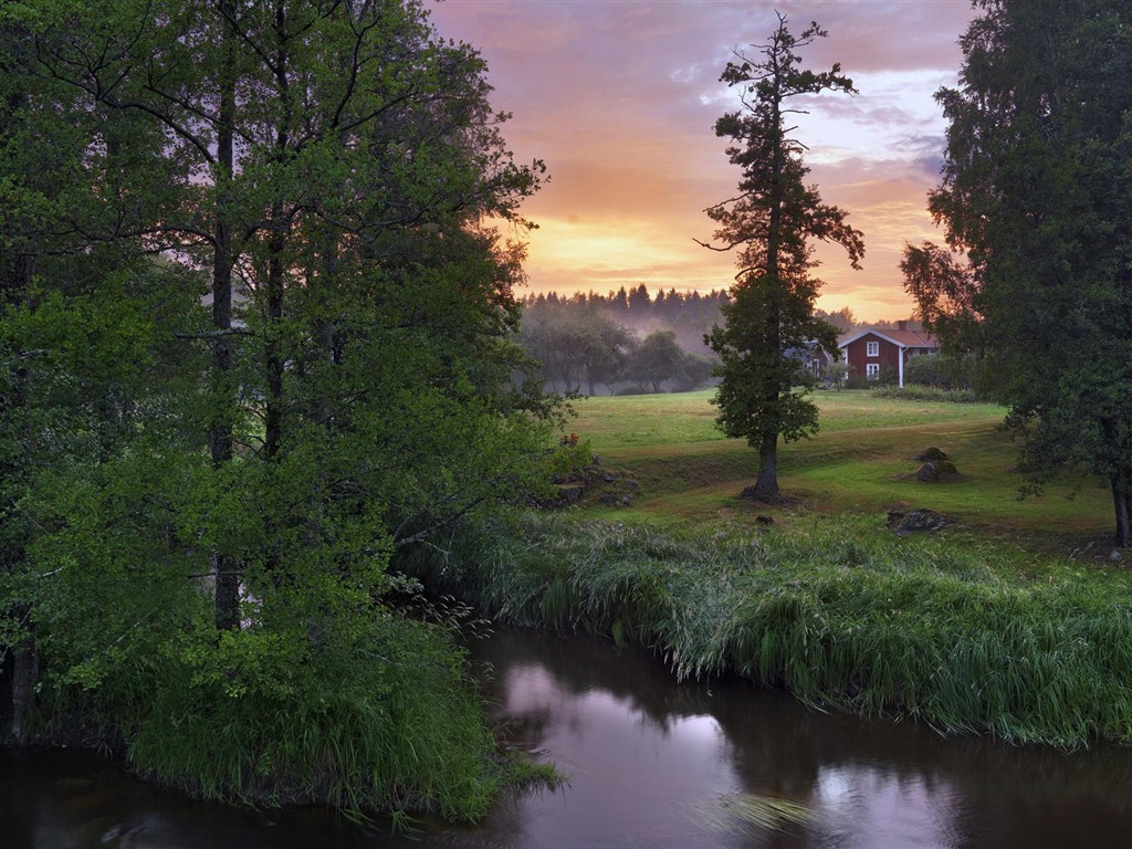 스웨덴 사계절 자연의 아름다움 HD 배경 화면 #10 - 1024x768