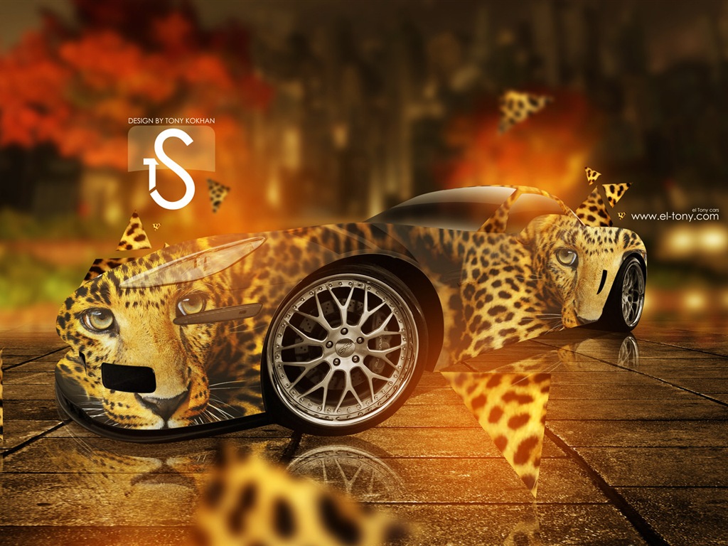 Creative dream car design wallpaper, Animal automotive #4 - 1024x768