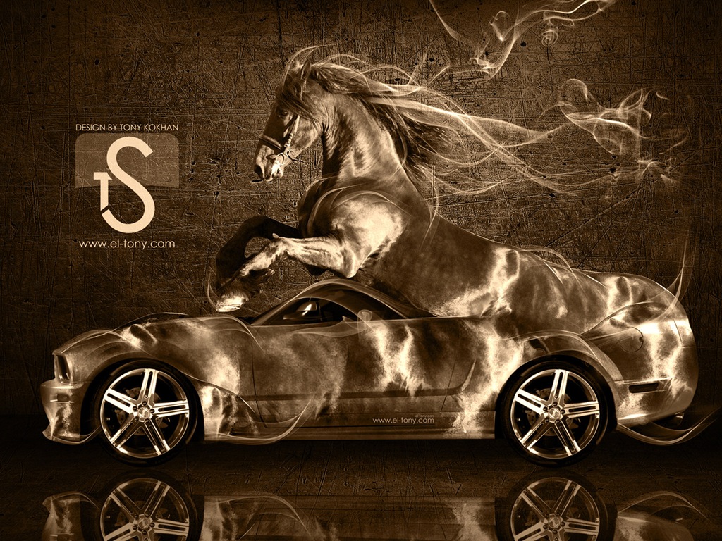 Creative dream car design wallpaper, Animal automotive #8 - 1024x768