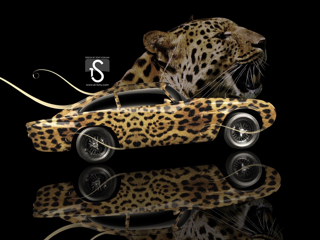 梦幻创意汽车设计壁纸，动物汽车9 - 1024x768