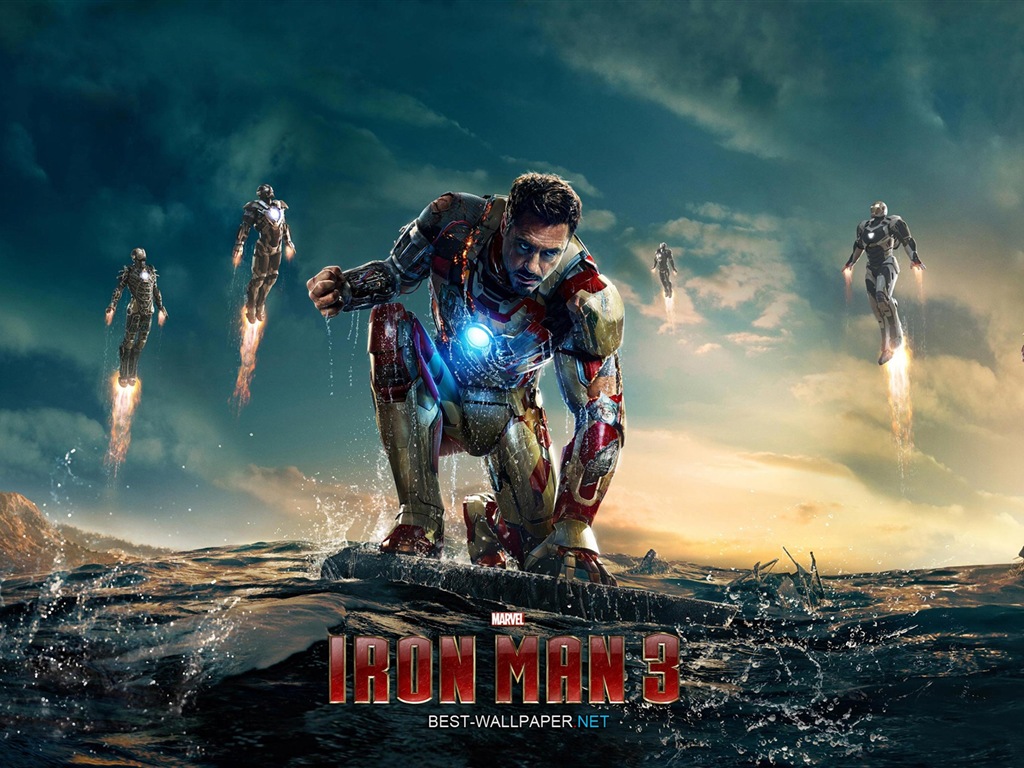 2013 Iron Man 3 nouveaux fonds d'écran HD #1 - 1024x768