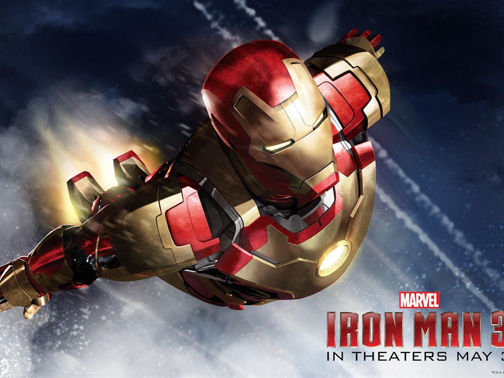 2013 Iron Man 3 nouveaux fonds d'écran HD #5 - 1024x768
