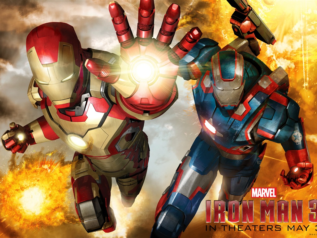 2013 Iron Man 3 nejnovější HD tapety na plochu #6 - 1024x768