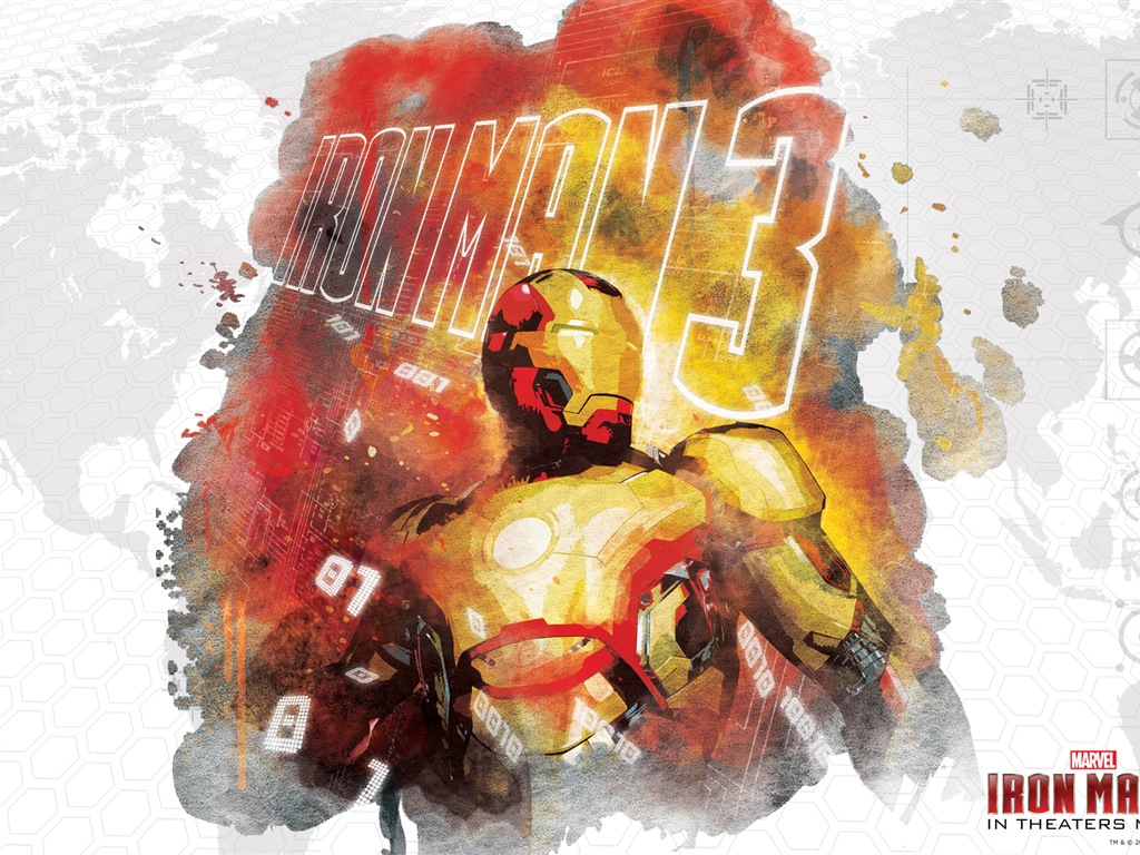 2013 Iron Man 3 nejnovější HD tapety na plochu #10 - 1024x768