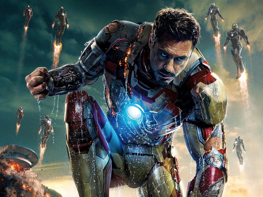 2013 Iron Man 3 nejnovější HD tapety na plochu #12 - 1024x768