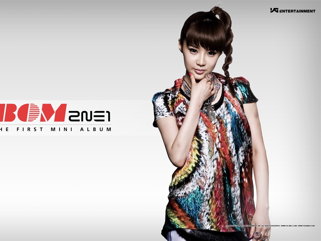 한국 음악 소녀 그룹 2NE1의 HD 배경 화면 #2 - 1024x768