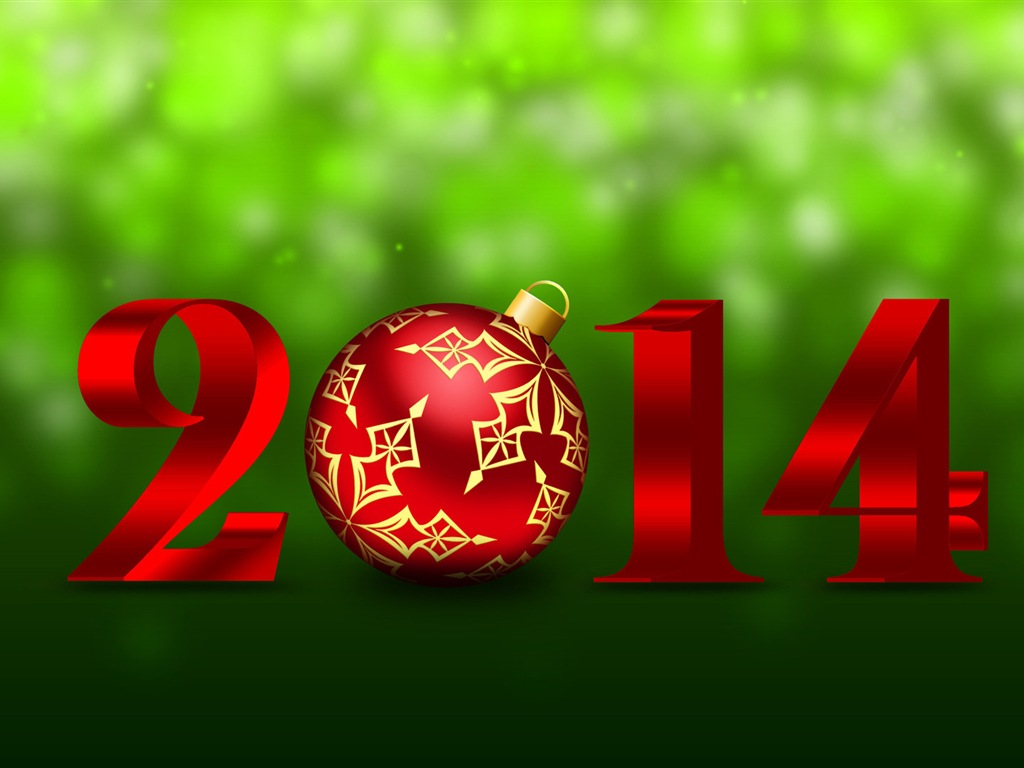 2014 Новый год Стиль Обои (1) #3 - 1024x768