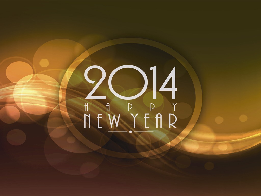 2014 New Year Theme HD Fonds d'écran (1) #4 - 1024x768