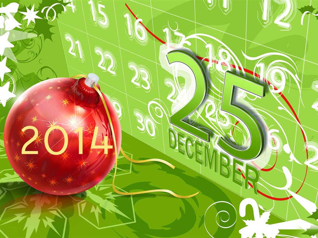 2014 New Year Theme HD Fonds d'écran (1) #6 - 1024x768