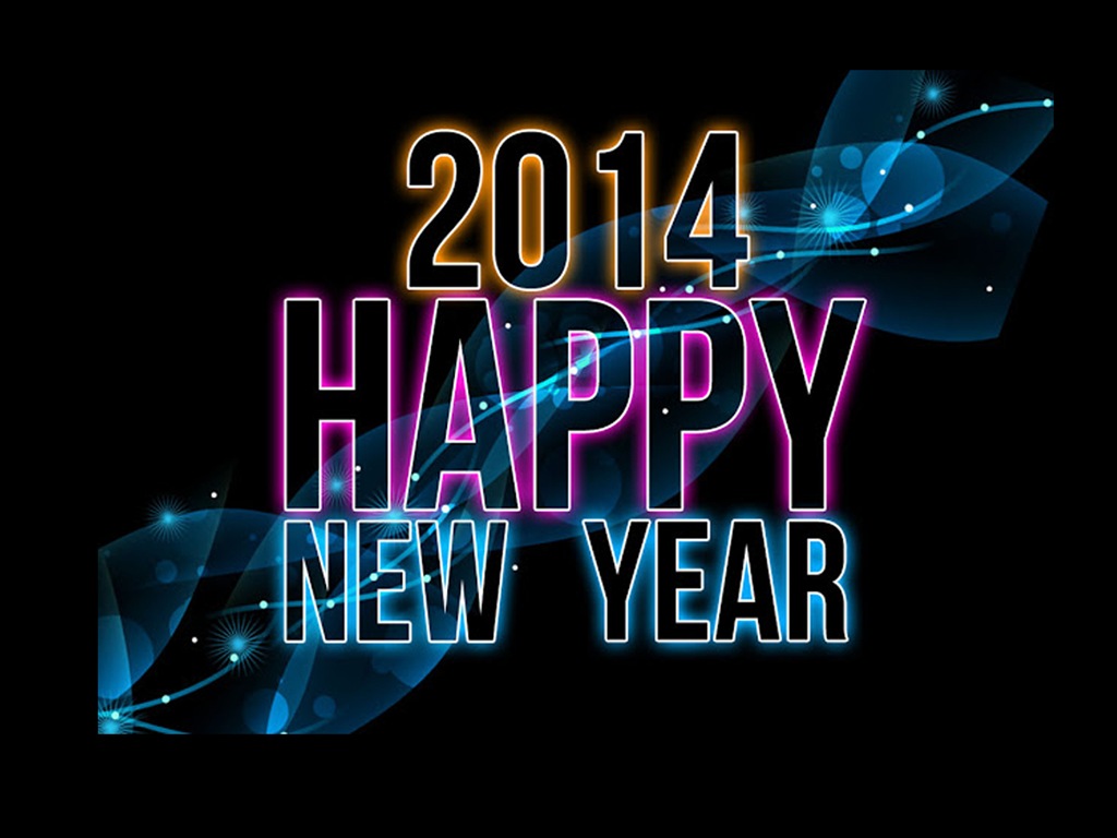 2014 New Year Theme HD Fonds d'écran (1) #11 - 1024x768