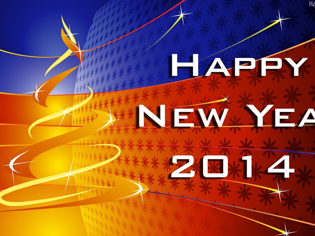 2014 New Year Theme HD Fonds d'écran (1) #14 - 1024x768