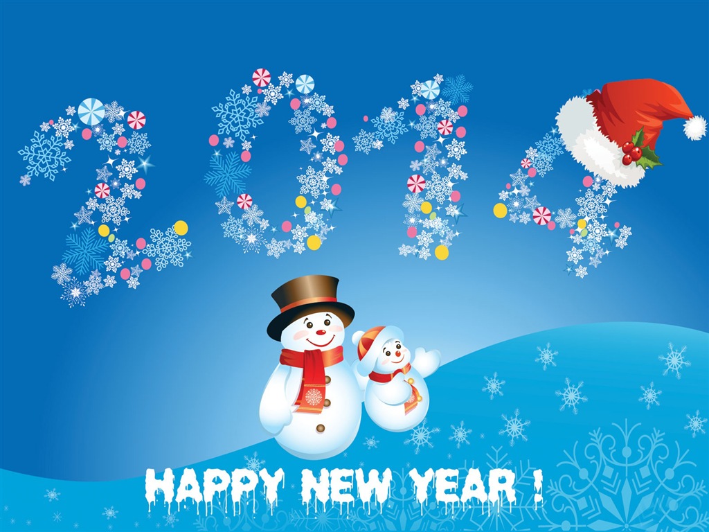 2014 New Year Theme HD Wallpapers (1) #17 - 1024x768