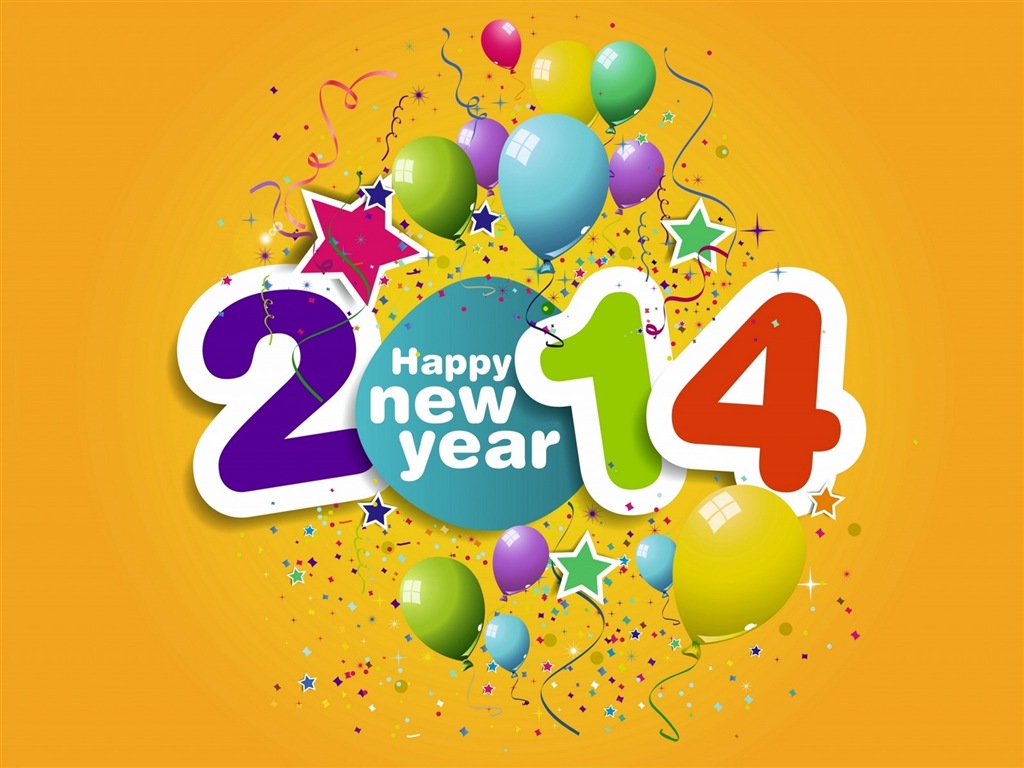 2014 New Year Theme HD Fonds d'écran (1) #20 - 1024x768