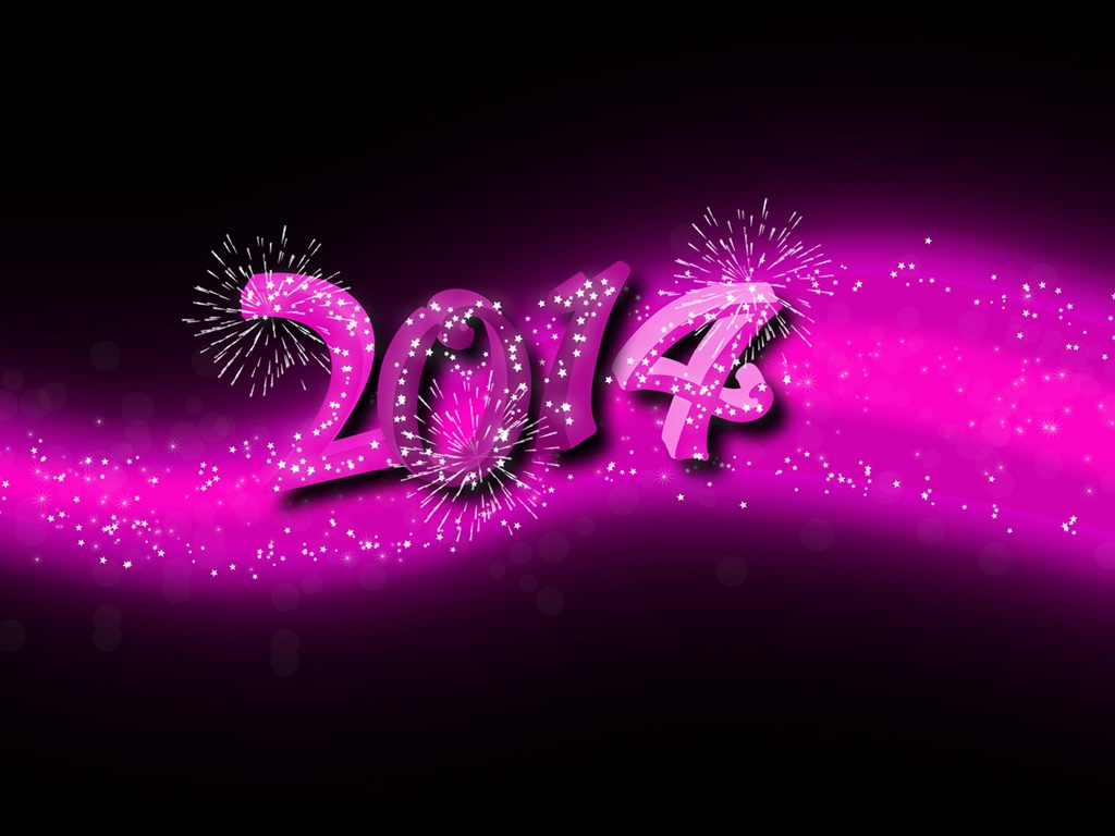 2014 New Year Theme HD Fonds d'écran (2) #4 - 1024x768